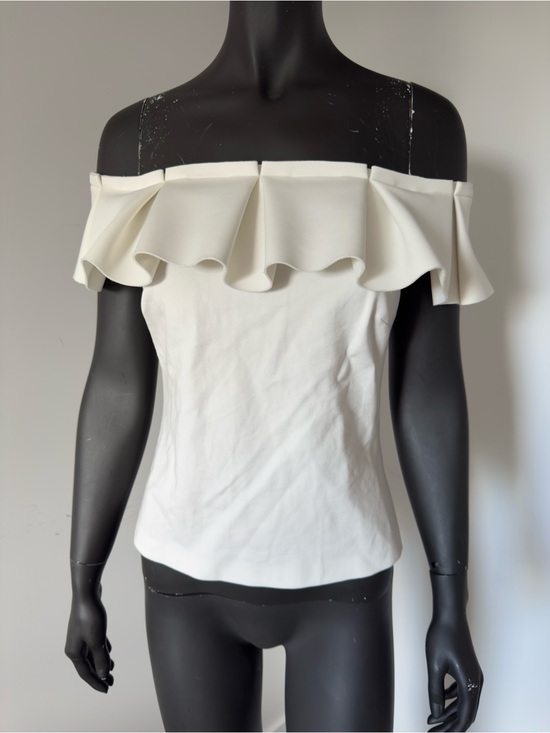Ted Baker Tops - 412. Ted Baker Off Shoulder Ruffle Zip Top